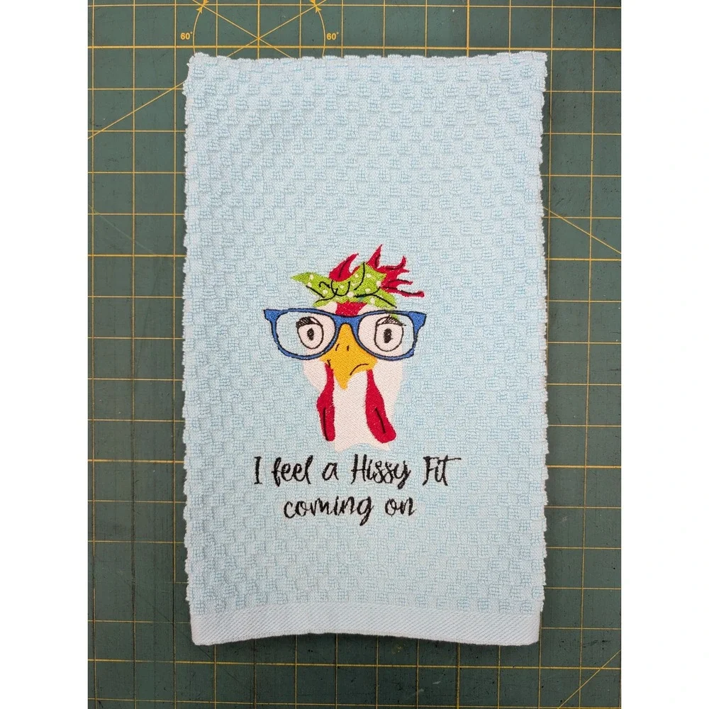 I Feel a HIssy Fit Coming On Kitchen Bath Bar Hand Towel